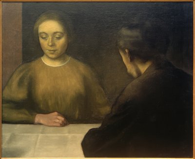 Married Couple Hammershøi by Vilhelm Hammershoi